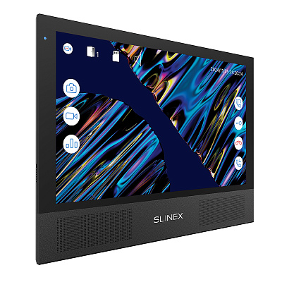 картинка Slinex Sonik-10  цвет черный. 10" AHD Домофон с сенсорным экраном, динамиками и сменными панелями от компании Intant